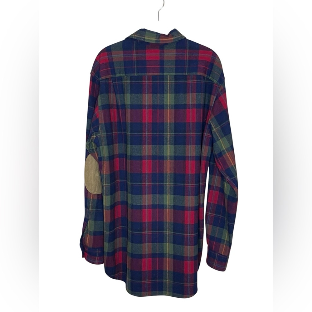 PENDLETON Flannel Button Down with Elbow Patches - Picture 2 of 5